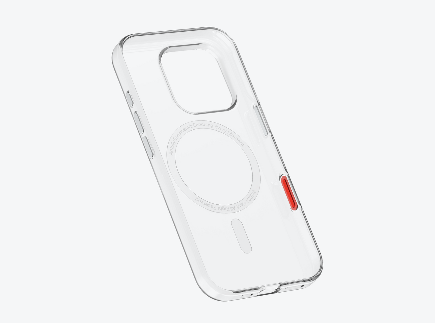 Flat iPhone 16 Clear Case with Magnetic
