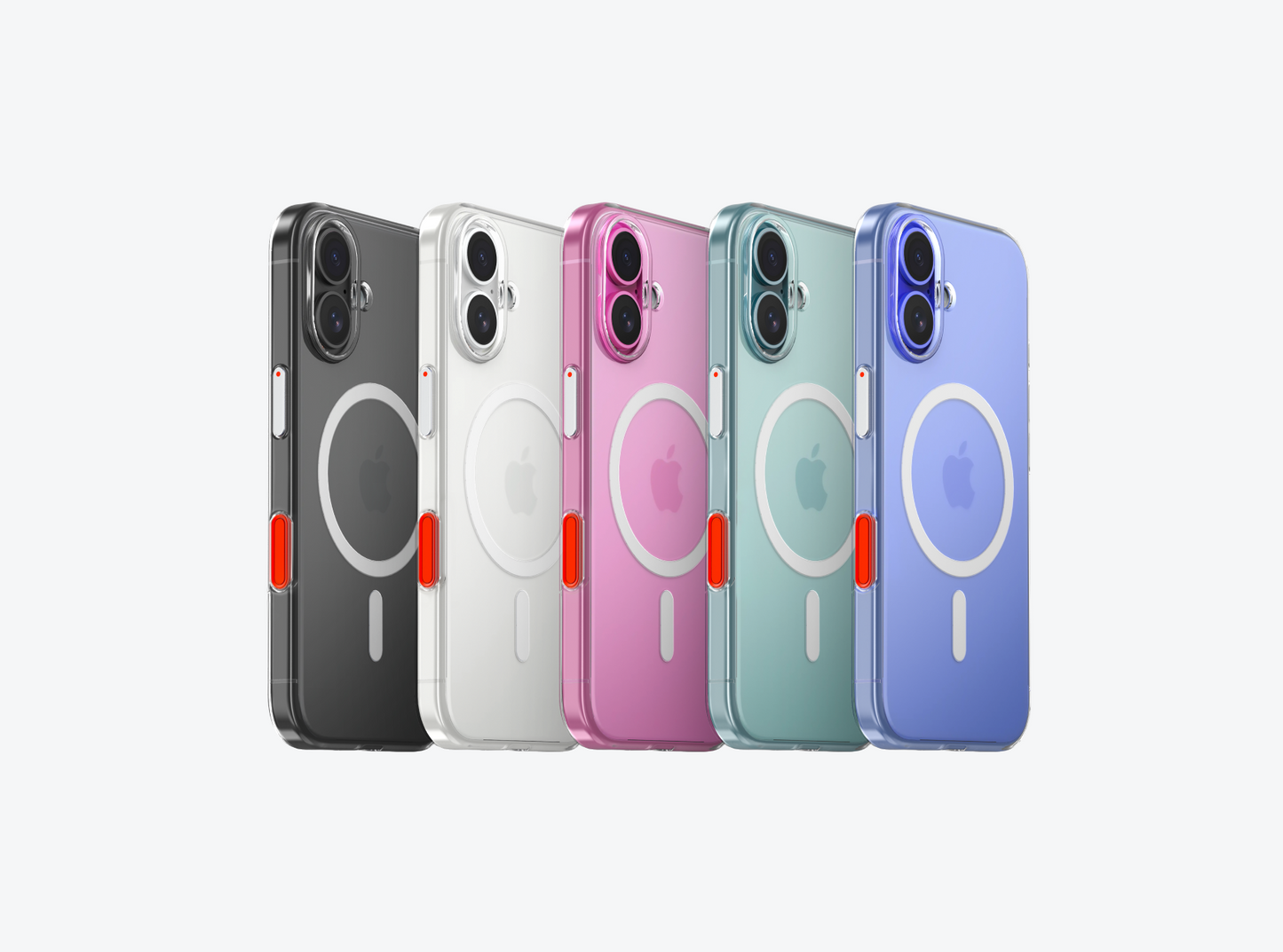 Flat iPhone 16 Clear Case with Magnetic