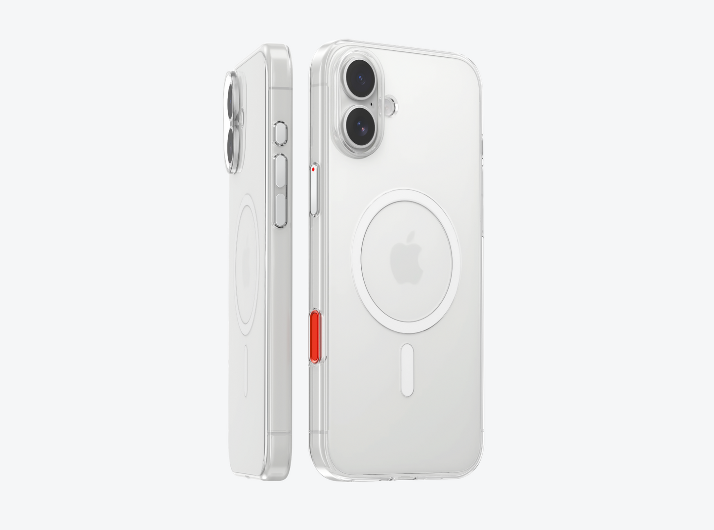 Flat iPhone 16 Clear Case with Magnetic