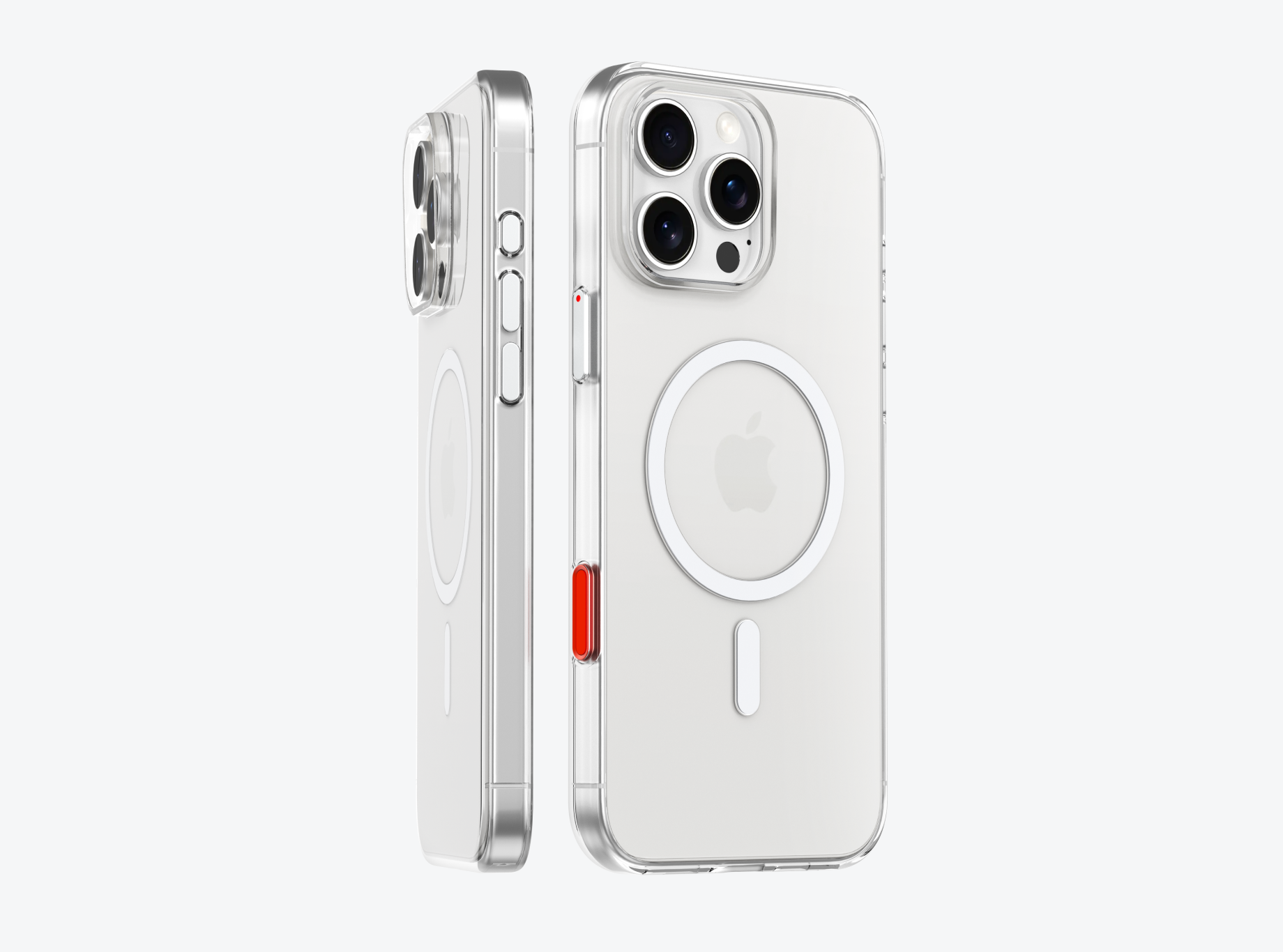 Flat iPhone 16 Clear Case with Magnetic