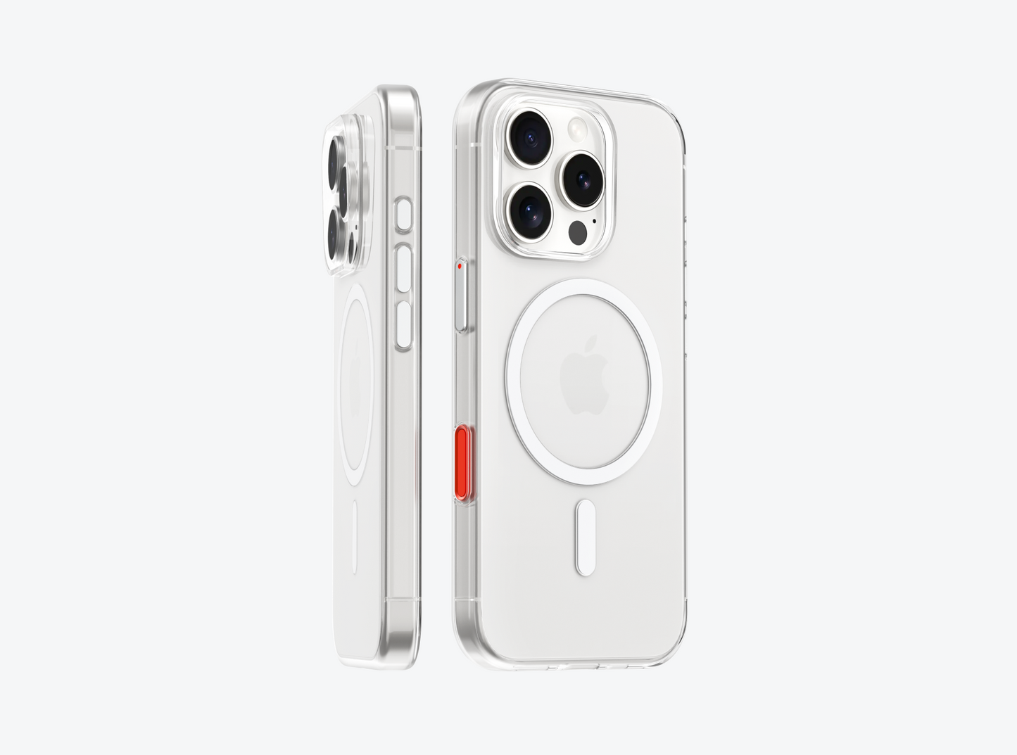 Flat iPhone 16 Clear Case with Magnetic
