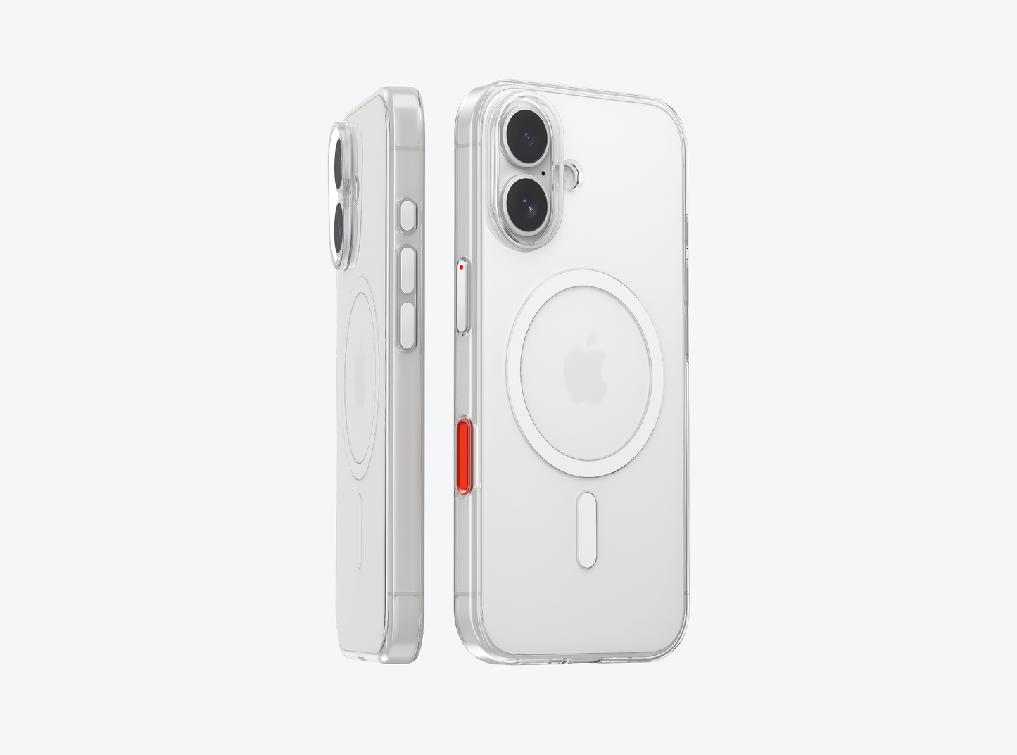 Flat iPhone 16 Clear Case with Magnetic