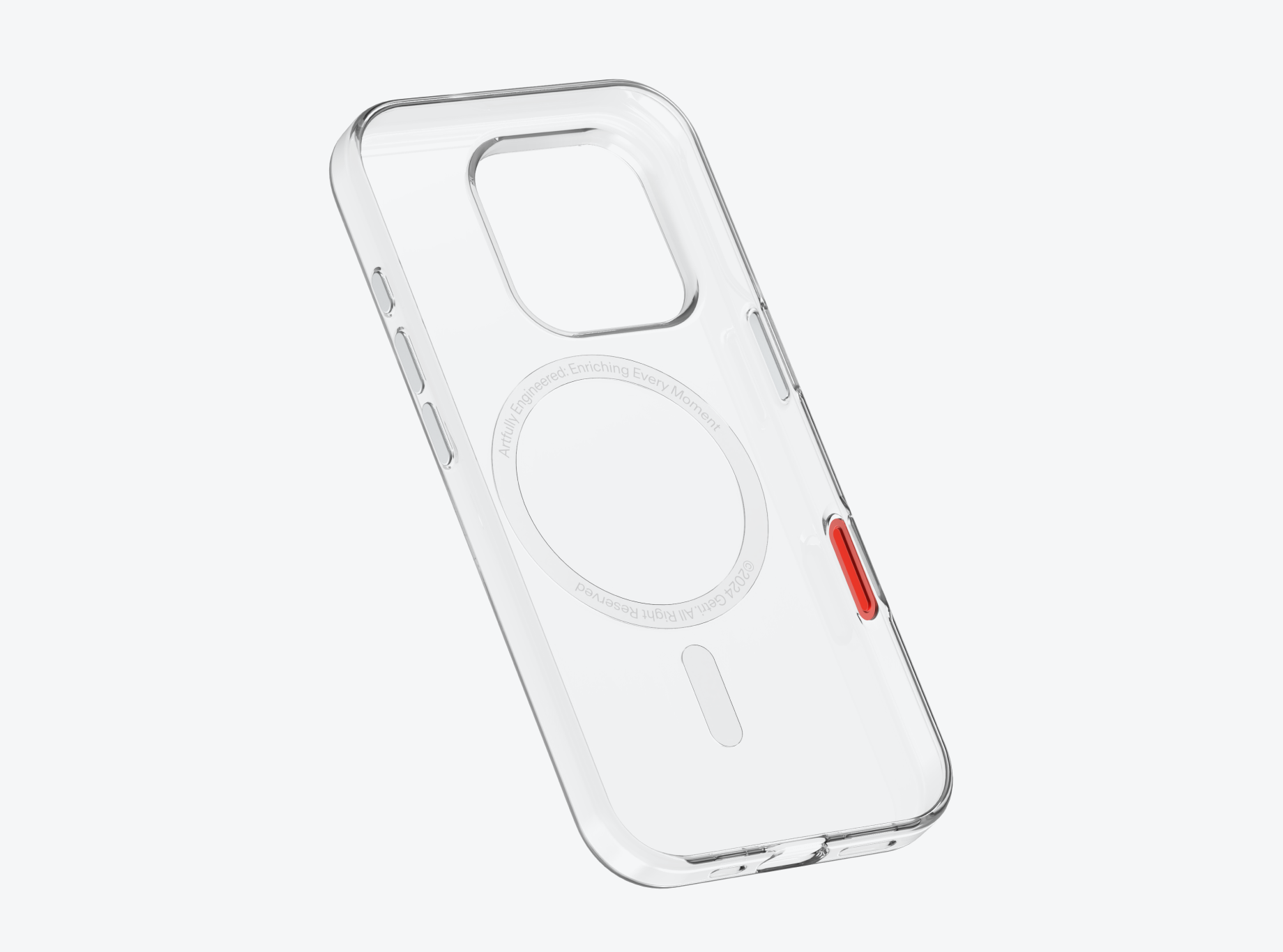 Flat iPhone 16 Clear Case with Magnetic