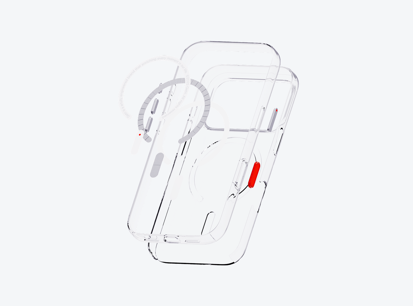 FLAT iPhone 17 Clear Case with Magnetic